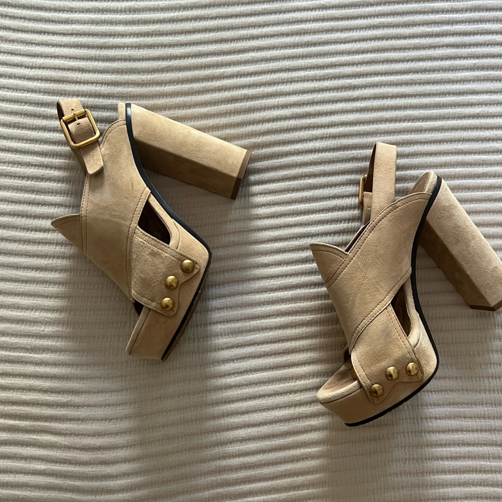 Chloe platform shoes size 38 1/2 European. Worn once.